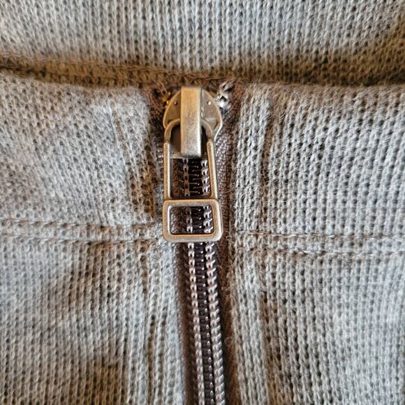 NWT Rebecca Malone Size PS Gray Long Sleeve Zip Cardigan Knit Sweater Pockets - Picture 7 of 16